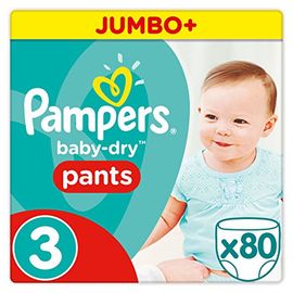 Pampers Pampers Broekjes Baby Dry Pants Maat-3 Midi 6-11kg Jumbo Pluspack 80-luiers