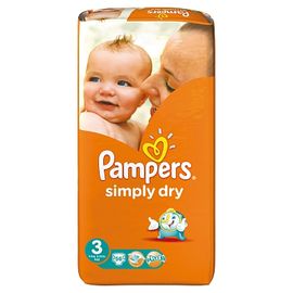 Pampers Pampers Luiers Simply Dry Maat-3 Midi 4-9kg 56-Luiers