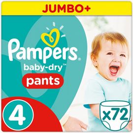 Pampers Pampers Broekjes Baby Dry Pants Maat-4 Maxi 8-14kg Jumbo Plus Pack 72-Luiers