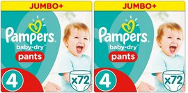 Pampers Pampers Broekjes Baby Dry Pants Maat-4 Maxi 8-14kg Voordeelverpakking 144-luiers Pampers Broekjes Baby Dry Pants Maat-4 Maxi 8-14kg Jumbo Plus Pack 72-Luiers