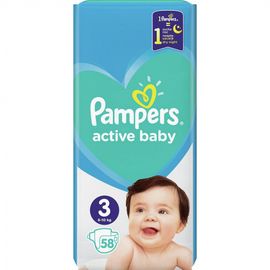Pampers Pampers Luiers Active Baby Maat-3 Midi 6-10kg 58-luiers