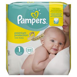 Pampers Pampers Luiers New Baby Maat-1 Newborn 2-5kg 22-Luiers