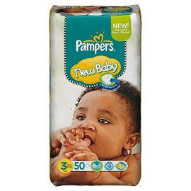 Pampers Pampers Luiers New Baby Midi Maat-3 4-7kg 4-6mnd 50-Luiers