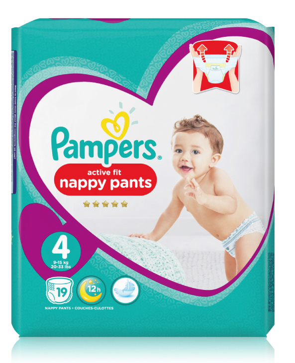 Pampers Active Fit Nappy pants - Luierbroekjes Maat 4 9-15kg 19-Luiers Pampers Active Fit Nappy pants - Luierbroekjes Maat 4 9-15kg 19-Luiers