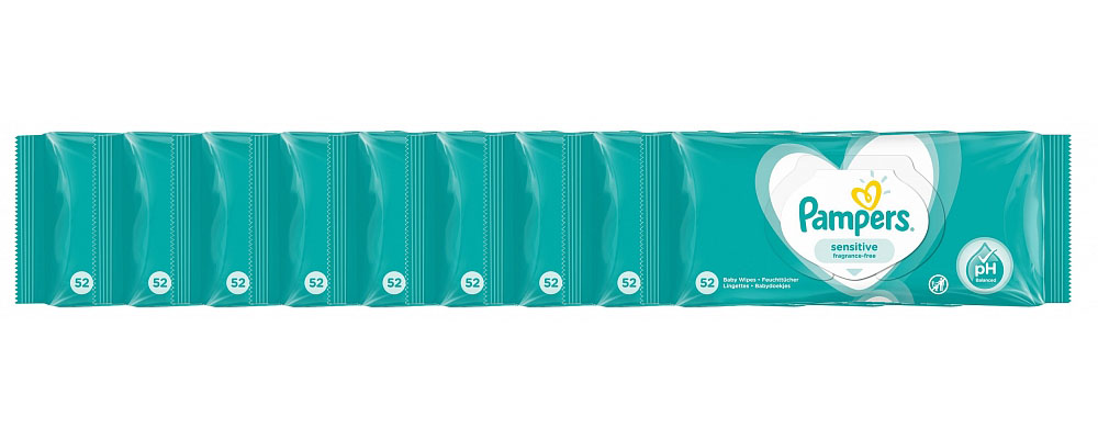 Pampers Billendoekjes Babydoekjes Sensitive Protect Navulling Voordeelverpakking - 468 Stuks
