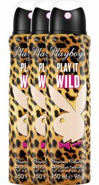 Playboy Playboy Play It Wild Her Bodyspray Voordeelverpakking Playboy Play It Wild Her Bodyspray