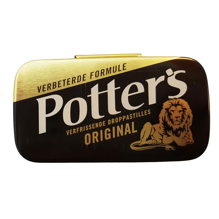 Potters Original Linea Zwart Blikje