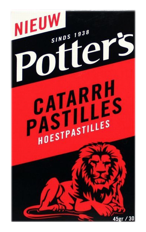 Potters Catarrh Hoestpastilles