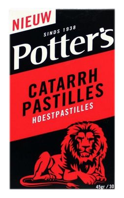 Potters Catarrh Hoestpastilles 45gram