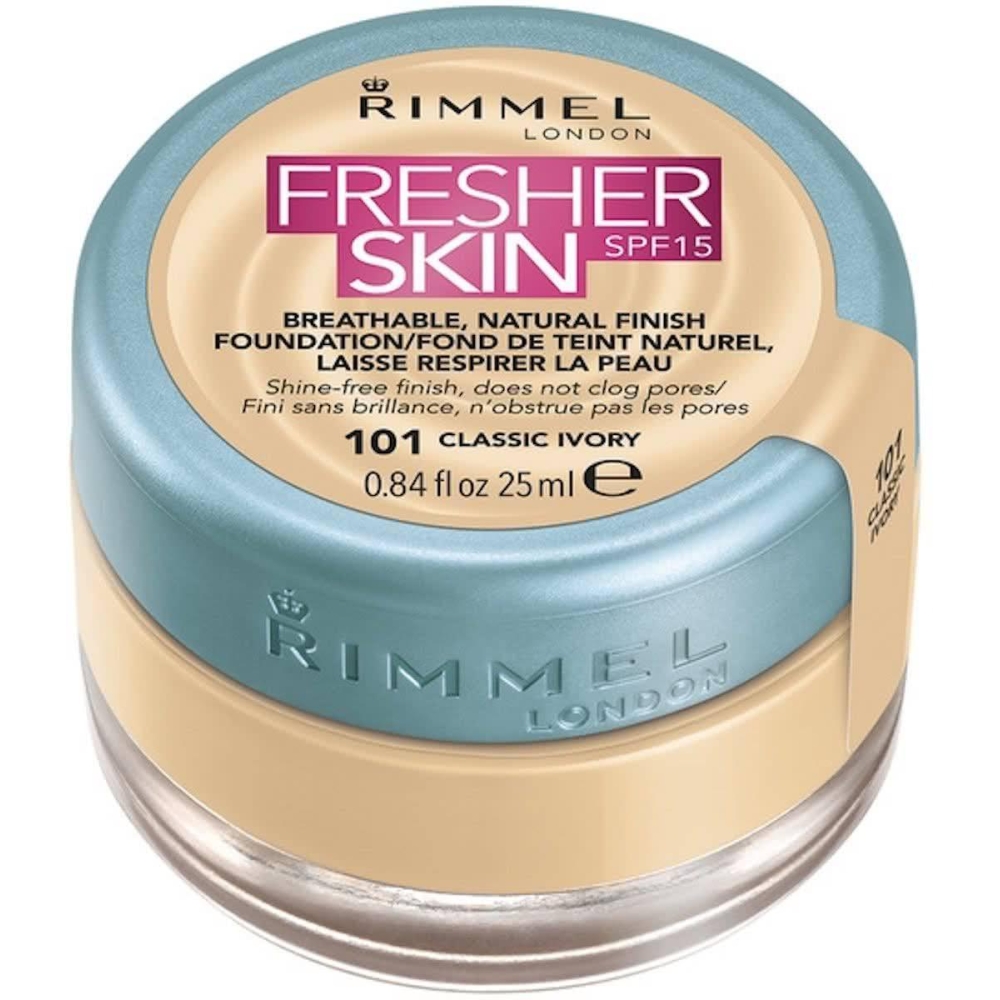 Rimmel Fresher Skin Foundation 101 - Classic Ivory Rimmel Fresher Skin Foundation 101 - Classic Ivory
