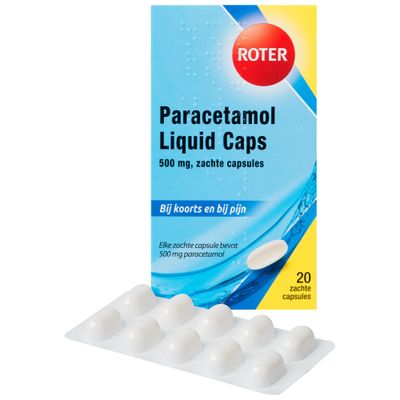 Roter paracetamol  liquid caps 500 mg 20caps