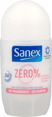 Sanex Deodorant Deoroller Zero% Parfum 50ml