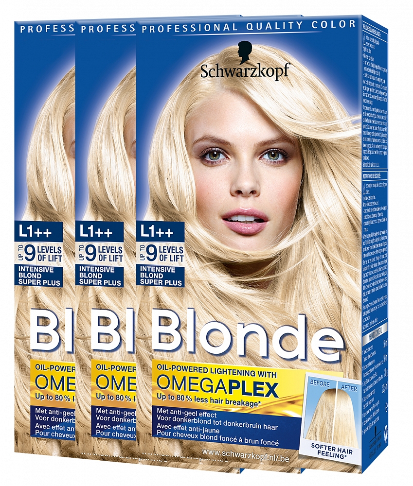 Schwarzkopf Blonde L1 Intensive Blond Super Plus Voordeelverpakking 3x1st