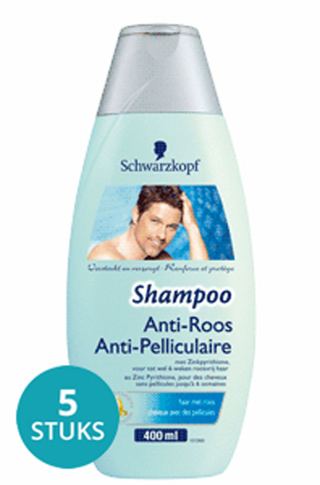 Schwarzkopf Shampoo Anti-roos Voordeelverpakking 5x400ml