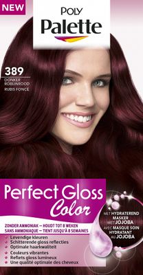 Schwarzkopf Poly Palette Perfect Gloss Color 389 Donker Robijnrood 115ml