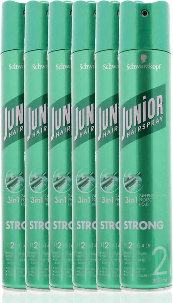 Schwarzkopf Junior Hairspray Strong Voordeelverpakking 6x300ml