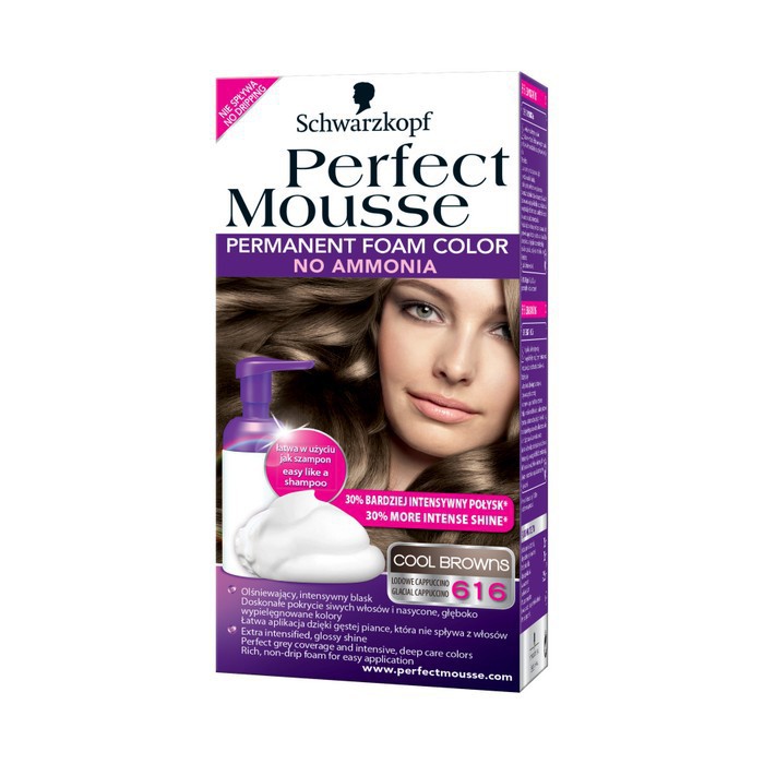 Schwarzkopf Perfect Mousse Haarkleuring 616 Per stuk Schwarzkopf Perfect Mousse Haarkleuring 616 Per stuk