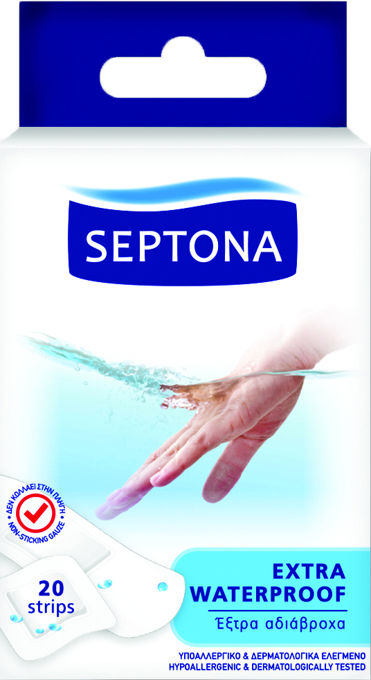 Septona Pleisterstrips Transparant Waterproof Assorti