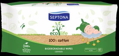 Septona Baby Doekjes Eco Life 60st