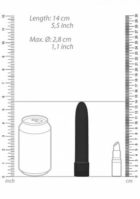 Shots Natural Pleasure 5,5 Vibrator Biodegradabla Black Stuk