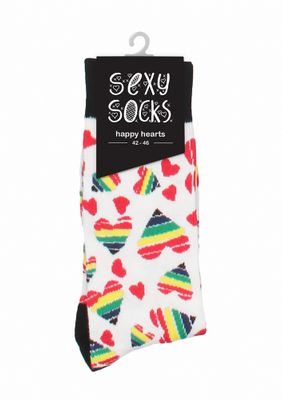 Shots Sexy Socks - Happy Hearts Socks Mt 42-46 1paar