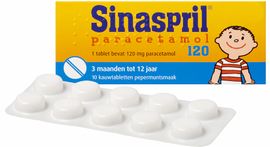 Sinaspril Sinaspril Paracetamol 120mg Kauwtabletten