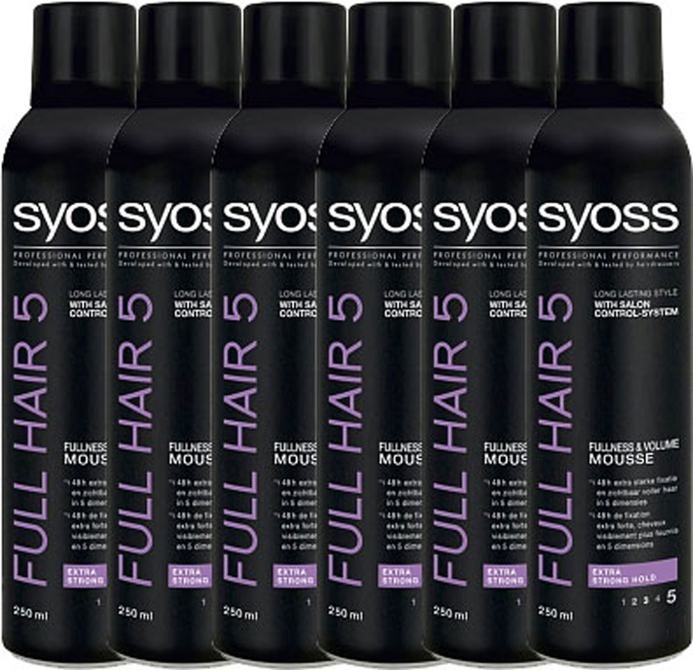 Syoss Mousse Full Hair 5 Voordeelverpakking 6x250ml