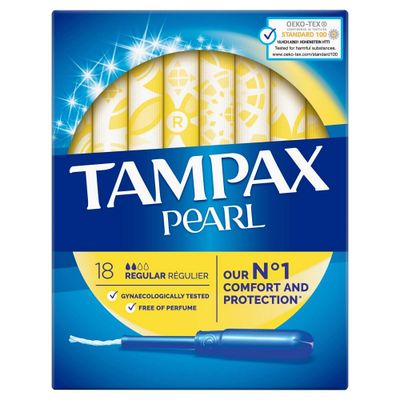 Tampax Tampons Compak Pearl Regular 18stuks
