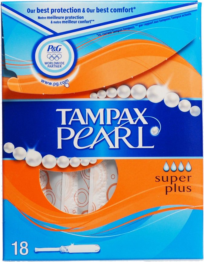 Tampax Tampons Compak Pearl Super Plus 18stuks
