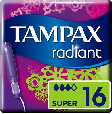 Tampax Tampons Compak Pearl Radiant Super 16stuks
