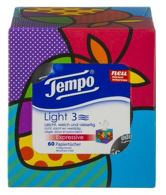 Tempo Tissues Box Light 3-l 60 stuks