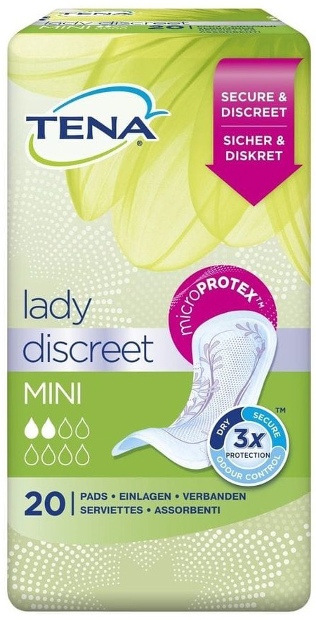 Tena Lady Discreet Mini 20stuks Tena Lady Discreet Mini 20stuks