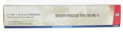 Benzoylperoxide  Teva 10% 100mg/g 30gram