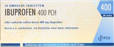 Teva ibuprofen 400 mg omhulde tabletten 20tab