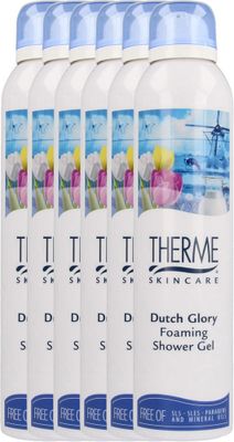 Therme Dutch Glory Foaming Showergel Voordeelverpakking 6x200ml