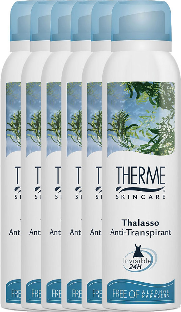 Therme Thalasso Deodorant Deospray Anti-transpirant Voordeelverpakking 6x150ml