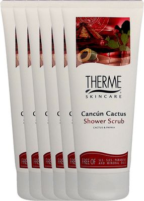 Therme Cancun Cactus Showerscrub Voordeelverpakking 6x200ml
