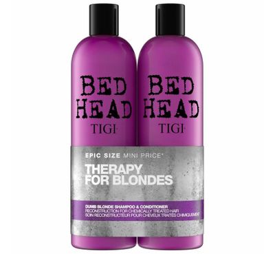 Tigi Bed Head Dumb Blonde Tween Duo Shampoo 750ml + Conditioner 750ml 2x750ml