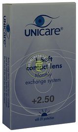 Unicare Unicare Contactlenzen 1pack +2.50