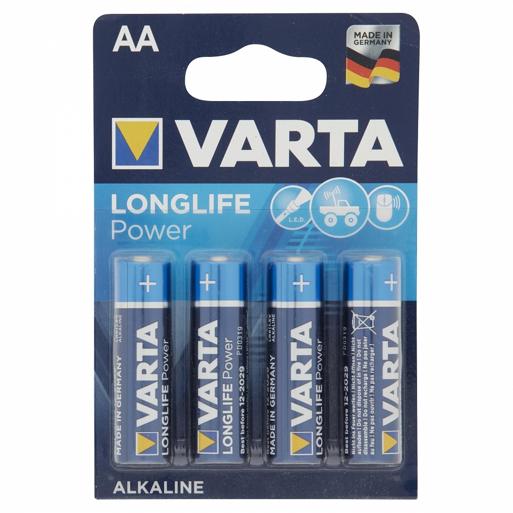 Varta Longlife Alkaline Aa 4 Pak Varta Longlife Alkaline Aa 4 Pak