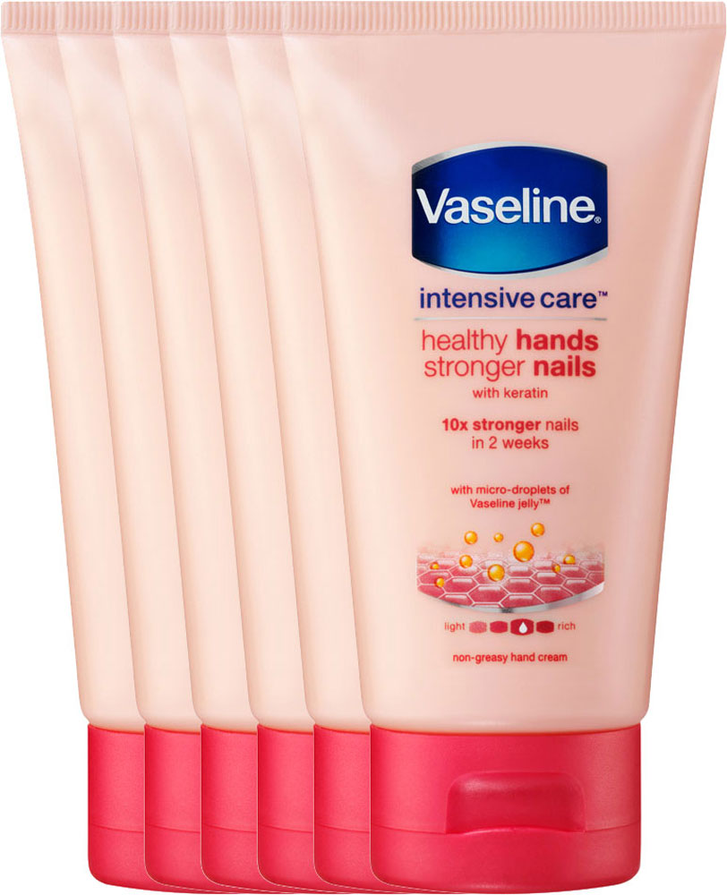 Vaseline Handcreme Healthy Hands Voordeelverpakking 6x75ml