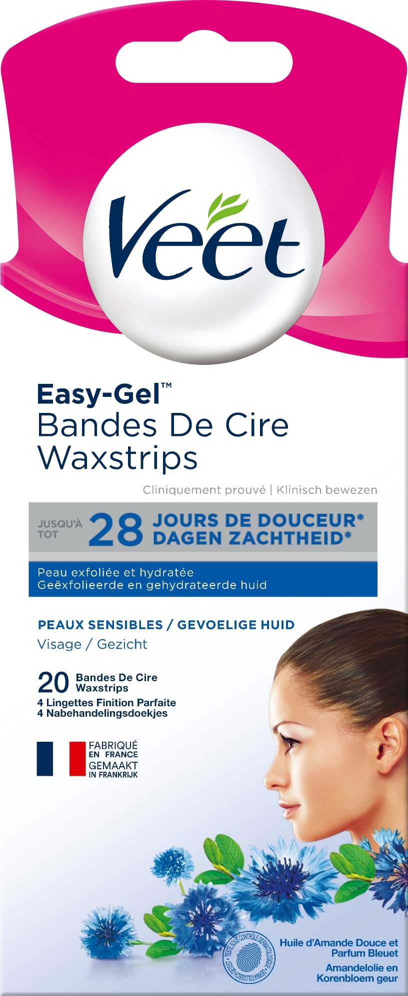 20stuks Veet Waxstrips Gezicht Gevoelige Huid 20stuks Veet Waxstrips Gezicht Gevoelige Huid