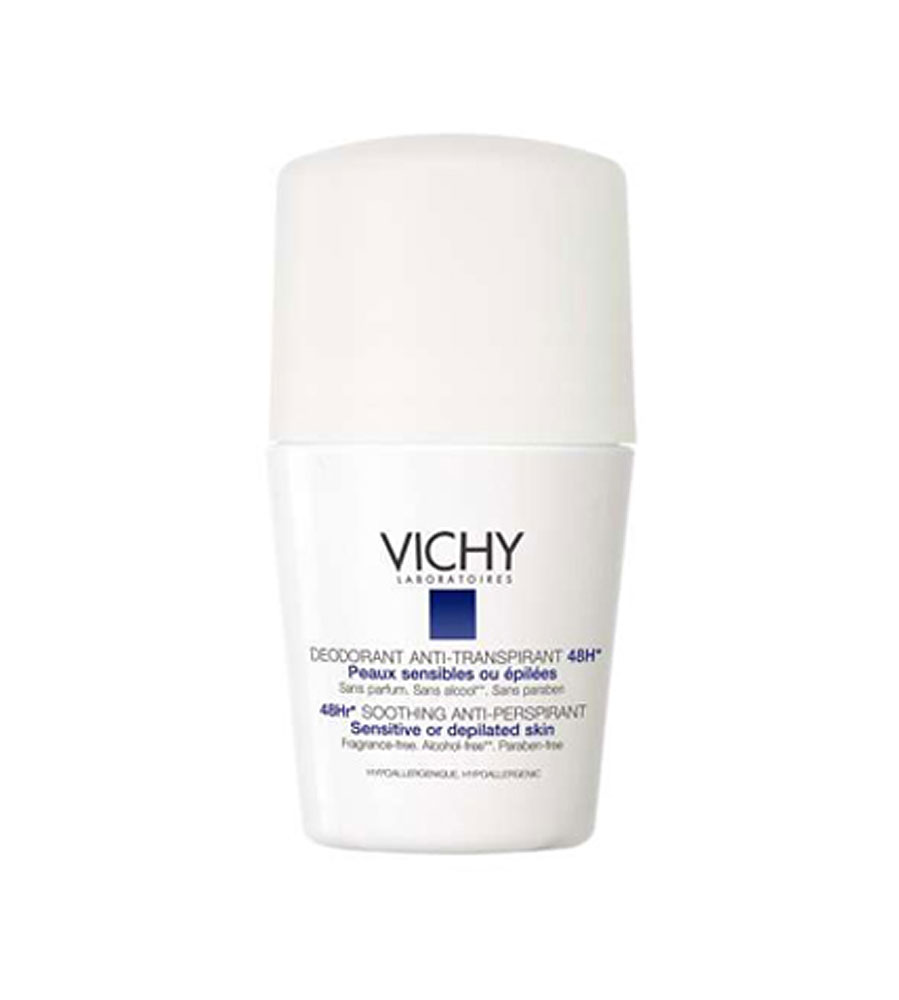 Vichy Deodorant Roller Gevoelige En Geepileerde Huid 48 Uur 50ml