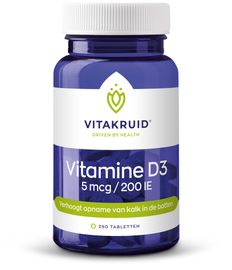 Vitakruid Vitakruid Vitamine D3 5mcg Tabletten