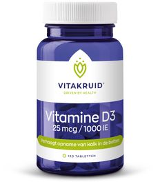 Vitakruid Vitakruid Vitamine D3 25mcg Tabletten