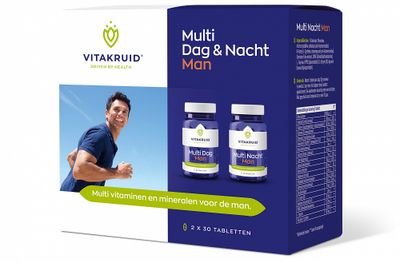 Vitakruid Multi Dag & Nacht Man Tabletten 2x30tabl