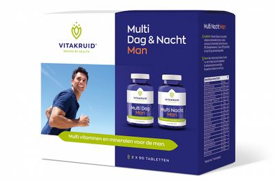 Vitakruid Multi Dag & Nacht Man Tabletten 2x90tabl