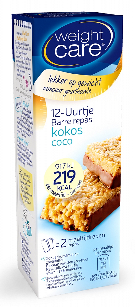 Weight Care 12-uurtjes Maaltijdreep Kokos Weight Care 12-uurtjes Maaltijdreep Kokos