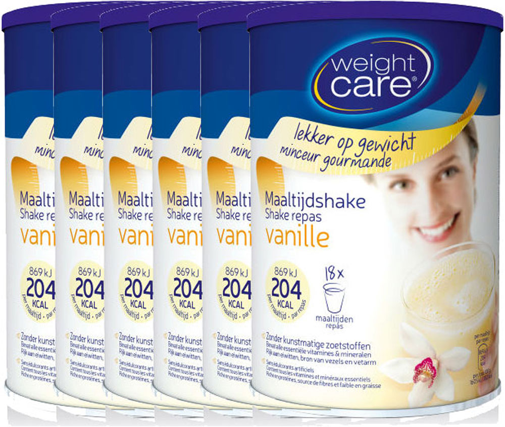 Weight Care Afslankshake Vanille Voordeelverpakking Weight Care Afslankshake Vanille Voordeelverpakking