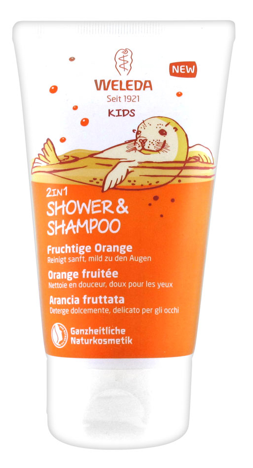 Weleda Kids Body Wash And Shampoo Sinaasappel 150ml
